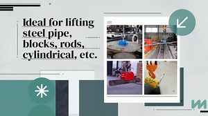 TECHTONGDA Magnetic Lifter, Permanent Lift Magnets, 1320 Lbs Pulling Force, Lifting Magnet with Release, Magnet for Lifting Plate Steel,Board, Used in Shop Crane, Steel Lifting Magnets