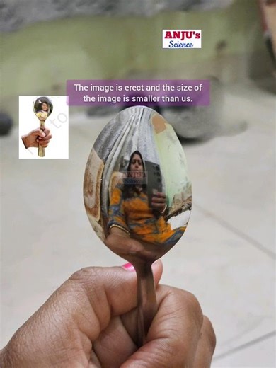 Spoon as Spherical Mirror || Activity 10.1 Class 10 Chapter 10 || Activity 15.5 Class 7 #shorts