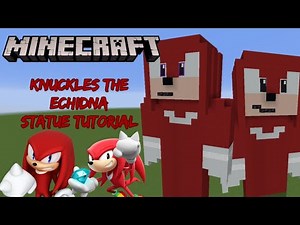 Minecraft Tutorial: Knuckles the Echidna Statue (Sonic the Hedgehog)