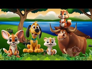 Lovely Animal Sounds: Kangaroo, Dog, Otter, Bison, Ox, Polecat | ANIMAL (BGM)
