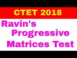 Raven’s Progressive Matrices