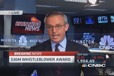 SEC announces largest ever whistleblower payout