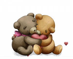 Love you beary much - Valentine's Day - send free eCards from 123cards.com