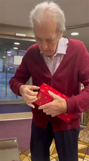 Jeff was very happy with his presents 🎁 🎅🏼 | Whitby Court Care Home