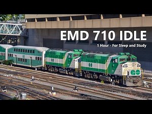 1 HOUR of EMD 12-710 IDLE - For Sleep or Studying