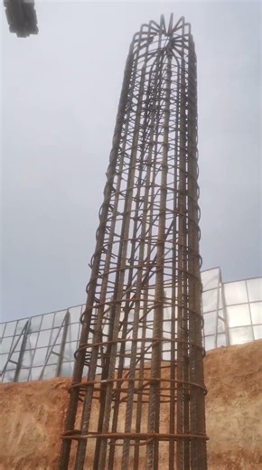 The most reliable column is the circular column #construction