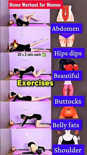 How to Lose Weight with 6 Best Home Exercises for Women|Strong Core,Toned Glutes & Full Body Workout