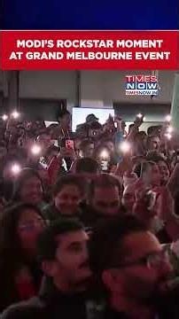 PM Narendra Modi’s Rockstar Moment At Grand Melbourne Event | India-Australia Ties #shorts