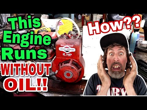 This Engine Runs WITHOUT OIL!! HOW??