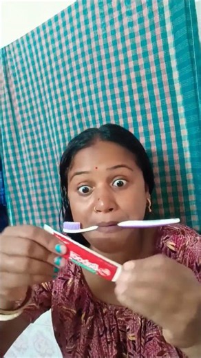 How to use toothpaste🥺😅😆#p3069