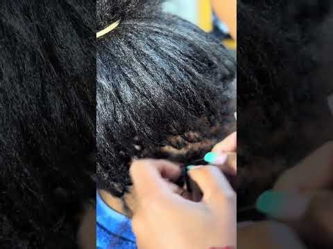 How to install Humanhair sisterlocks extensions for beginners step by step