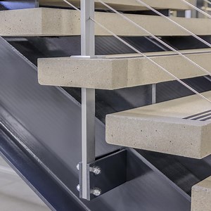 [Hot Item] Heavy-Duty Double Stringer Stair Robust Construction with Sleek Floating Design