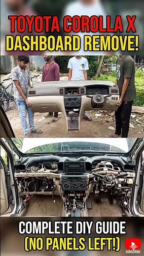Toyota X Corolla Dashboard Removal: A Complete Step-by-Step Guide