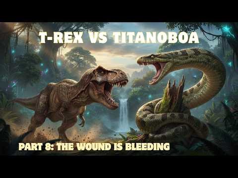 T-Rex Vs Titanoboa : The wound is bleeding | Part 8