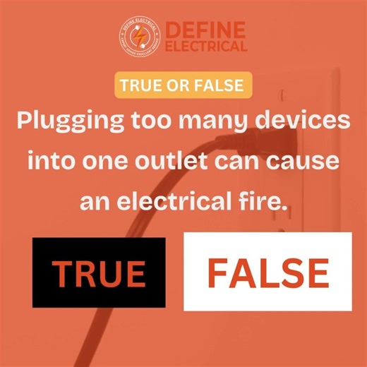 True or False Can Overloading an Outlet Cause an Electrical Fire Edmonton Electrician