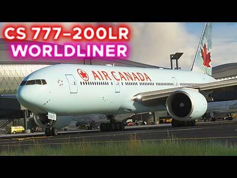 Captain Sim 777–200LR Worldliner First Flight Model Review MSFS FS2020 Gameplay 4K