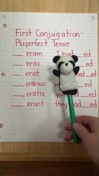 Latin / First Conjugation Endings / Pluperfect Tense / Homeschool / Classical Education