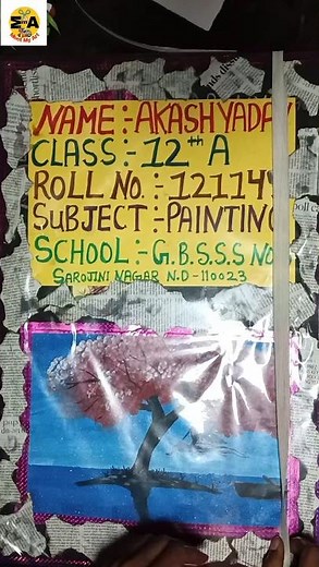 Painting portfolio class 12th | Painting Pratical file for CBSE Class 12th #shorts