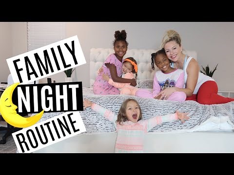 NEW FAMILY NIGHT TIME ROUTINE 2020 I FAMILY EVENING ROUTINE WITH 5 KID!