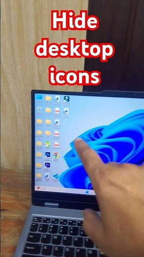 Hide desktop shortcuts (icons) on Windows 11