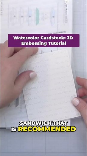 Watercolor Cardstock 3D Embossing Tutorial #altenew