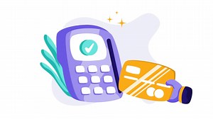 Download Payment Methods Animation for transaction, payment machine, credit card, check, concept on financial finance, marketplace, perfect for ui ux, mobile app, web, brochure, marketing for free