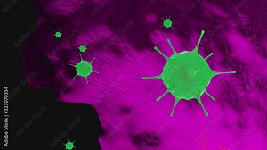 3D science nature background, scientist is sampling a chemical extract to looks a spread of new virus, research and develop background, Scientific concept is sample project about chemical medicine.