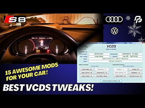 🔧🚗 THE BEST VCDS MODS/TWEAKS I'VE FOUND SO FAR! | 15 AWESOME MODS FOR YOUR AUDI A4, A6, A8 (VAGCOM)👍