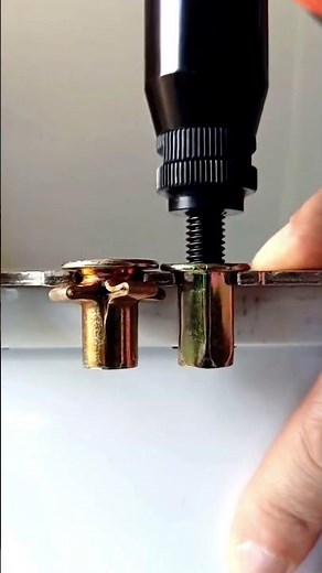 The process of installing a rivet nut