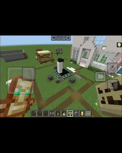 day 5 of building a medieval village #build #building #minecraft #medieval #village #help #gaming