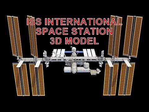 ISS International Space Station 3D Model