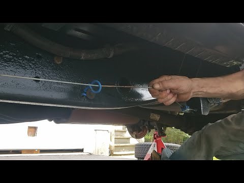 How to release the tension of the automatic parking brake cable tensioner on any Chevy pickup