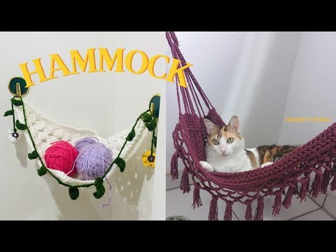 how to crochet storage hammock | beginner friendly| Pet-Friendly, Aesthetic Home Décor| 30 minute|