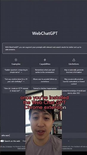 Let’s Make Chat GPT interactive with the web using this Chrome Extension: Web Chat GPT #chatgpt #ai