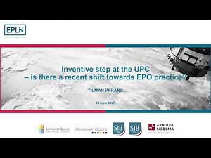 Inventive step at the UPC - is there a shift towards EPO practice? Tilman Pfrang (Meissner Bolte)