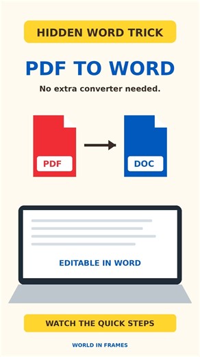 PDF to Word Without an Online Converter! Try This Word Trick
