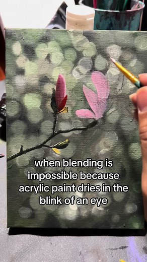 Either I choose lung failure from oil painting or streaky work with acrylic🥰🥰 #smallbusiness #foryou #acrylicpainting #paint #scarboroughartist #selftaught #flowerpainting #artprints #viral #foryoupage #artok