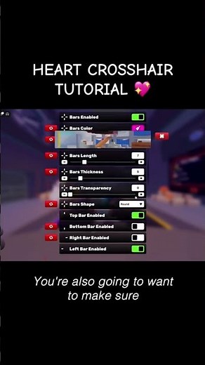 RIVALS Heart Crosshair Tutorial 💖🥰