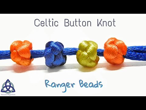 Easy Macrame Knots Craft - Macrame Celtic Button Knot / Ranger Beads DIY