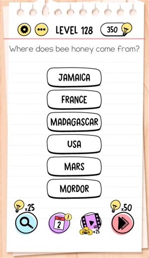 Brain Test Level 128 Solution! 🐝🍯 #Shorts