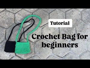 T-shirt Yarn Crochet Bag for Beginners | Tutorial