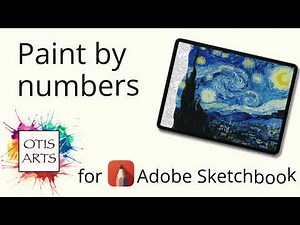 Paint by number tutorial Adobe Sketchbook
