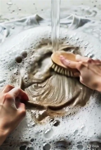 From filthy to flawless — watch this white T-shirt’s insanely satisfying cleaning transformation! 👕💦