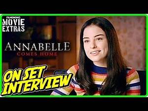 ANNABELLE COMES HOME | Katie Sarife "Daniela" On-set Interview