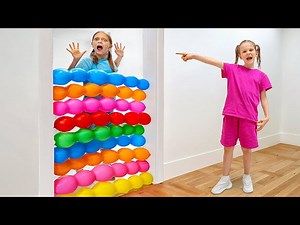 Kids play with balloons - Funny stories for Kids - Videos For Kids