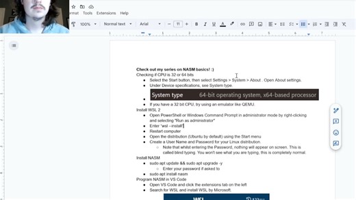 x86-64 NASM Setup for Windows Tutorial