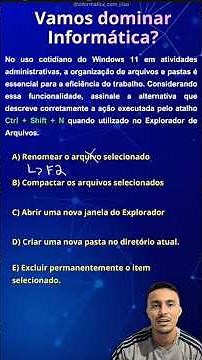 Let's learn about shortcuts in File Explorer? 🤩✅️ #computer science #windows #public service exam