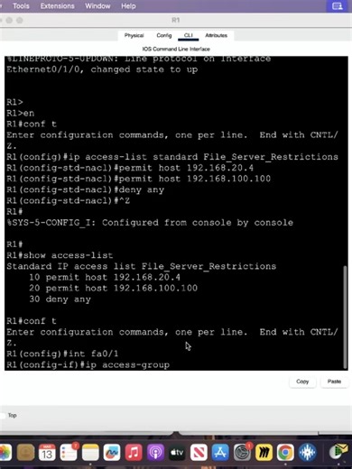 Configuring Named Standards ACLs Named Standard Access Control Lists (ACLs) are the modern way to manage traffic filtering on Cisco devices. Unlike numbered ACLs, named ACLs allow you to give the list a descriptive name and, more importantly, edit individual lines without having to delete the entire list. Because these are Standard ACLs, they only filter based on the Source IP address. 1. Configuration Steps To configure a named standard ACL, follow these steps: Step A: Enter Named ACL Configura