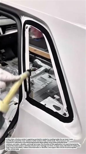 How Protective Sealant Is Applied Inside a Car Body Frame.