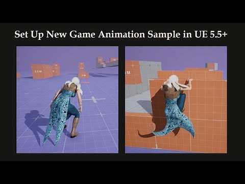 Tutorial Easy Set Up Game Animation Sample with bone-physics in Unreal Engine 5.5